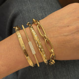 14k Yellow Gold Long Link Bracelet