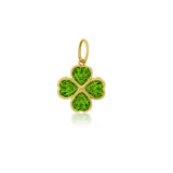 Peridot Four Leaf Clover Charm