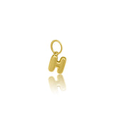 Bubble Letter Charm - H