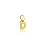 Bubble Letter Charm - D