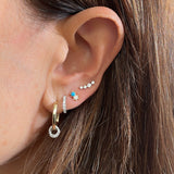 Four Diamond Crawler Earring