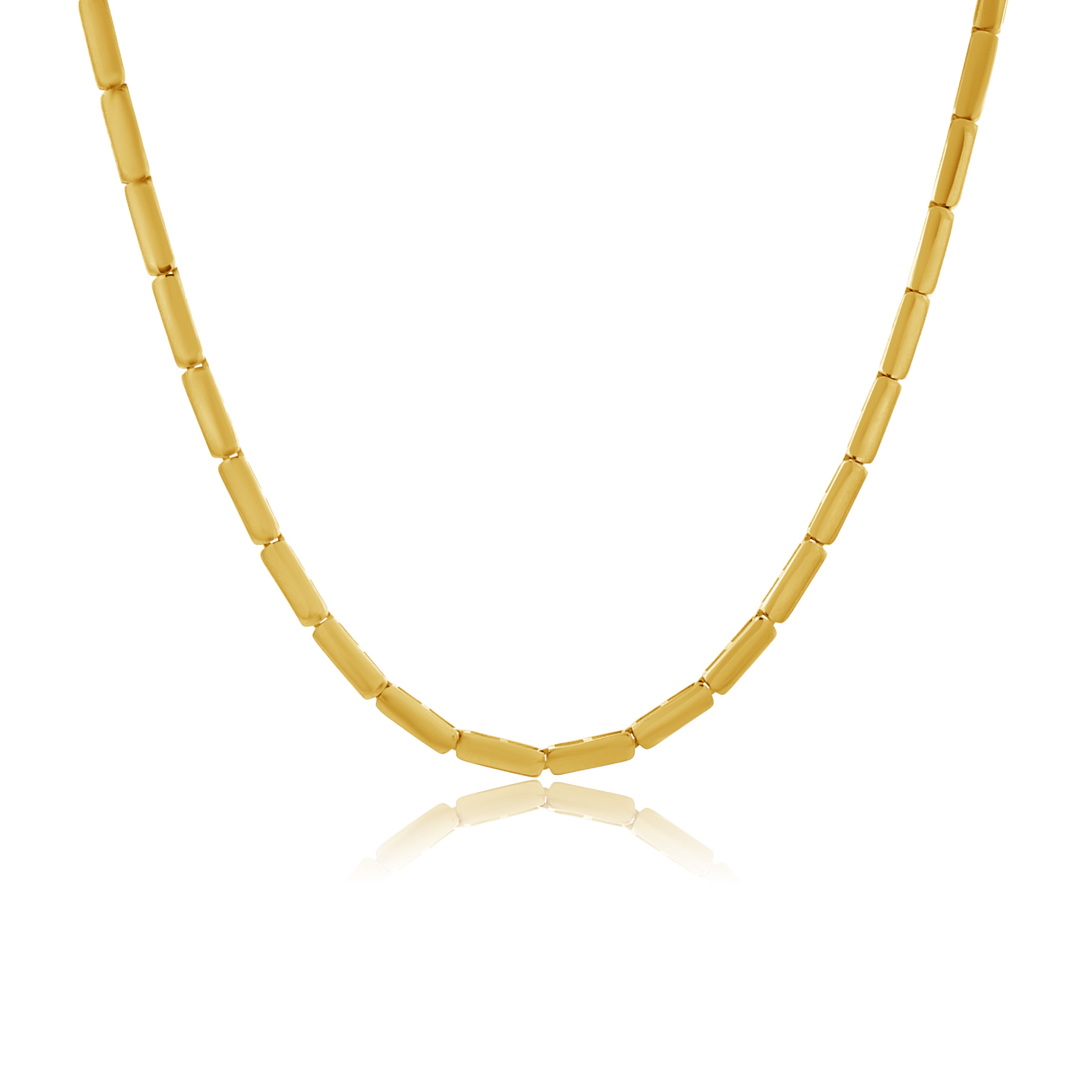 Movable Gold Bar Choker Necklace