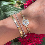 Diamond Baguette Bangle Bracelet