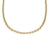 Small 14k Gold Oval Cable Link Chain - 20 Inches