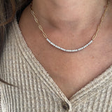 Moveable Diamond Bar Necklace