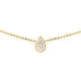 Diamond Pear Necklace