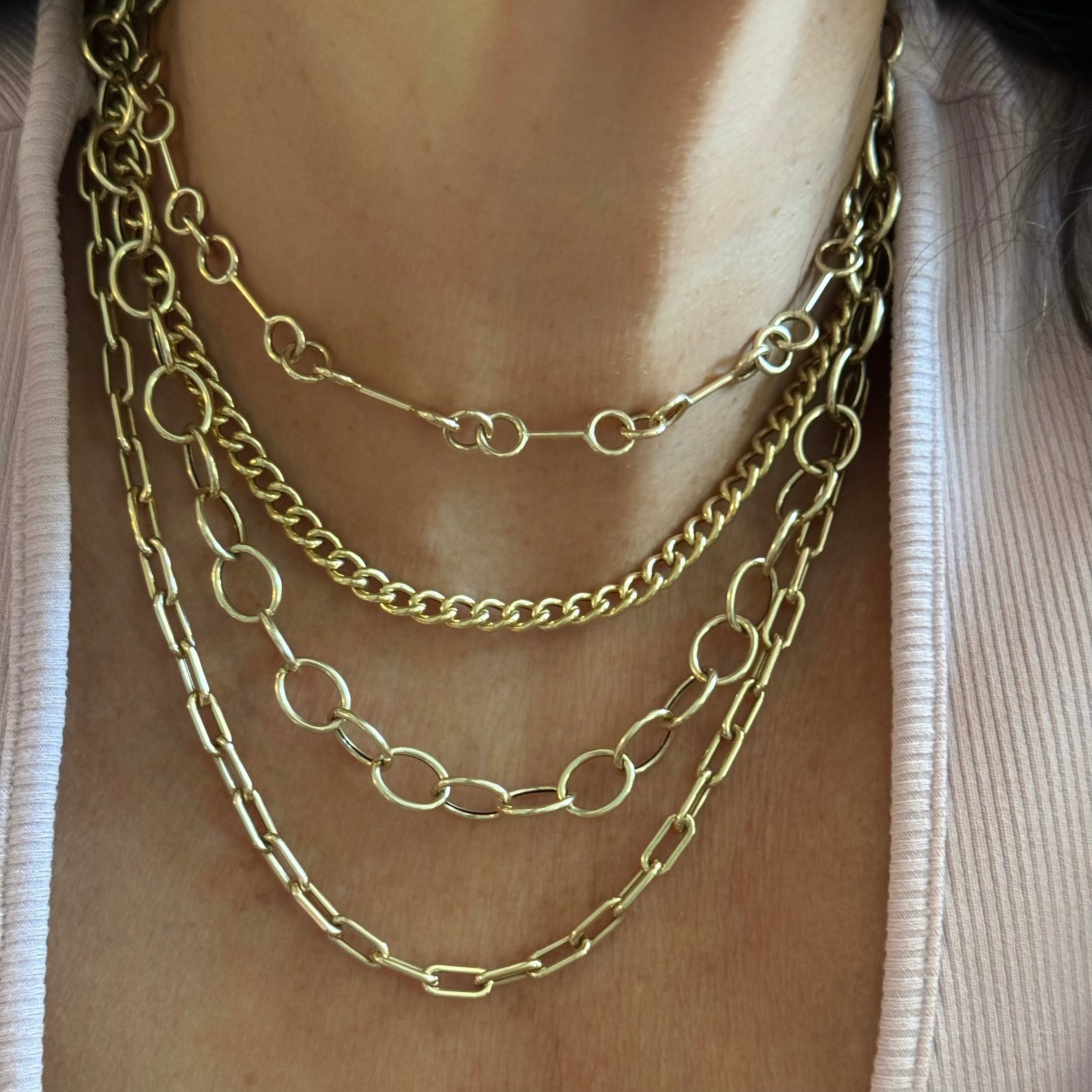 Open Oval Chain Necklace