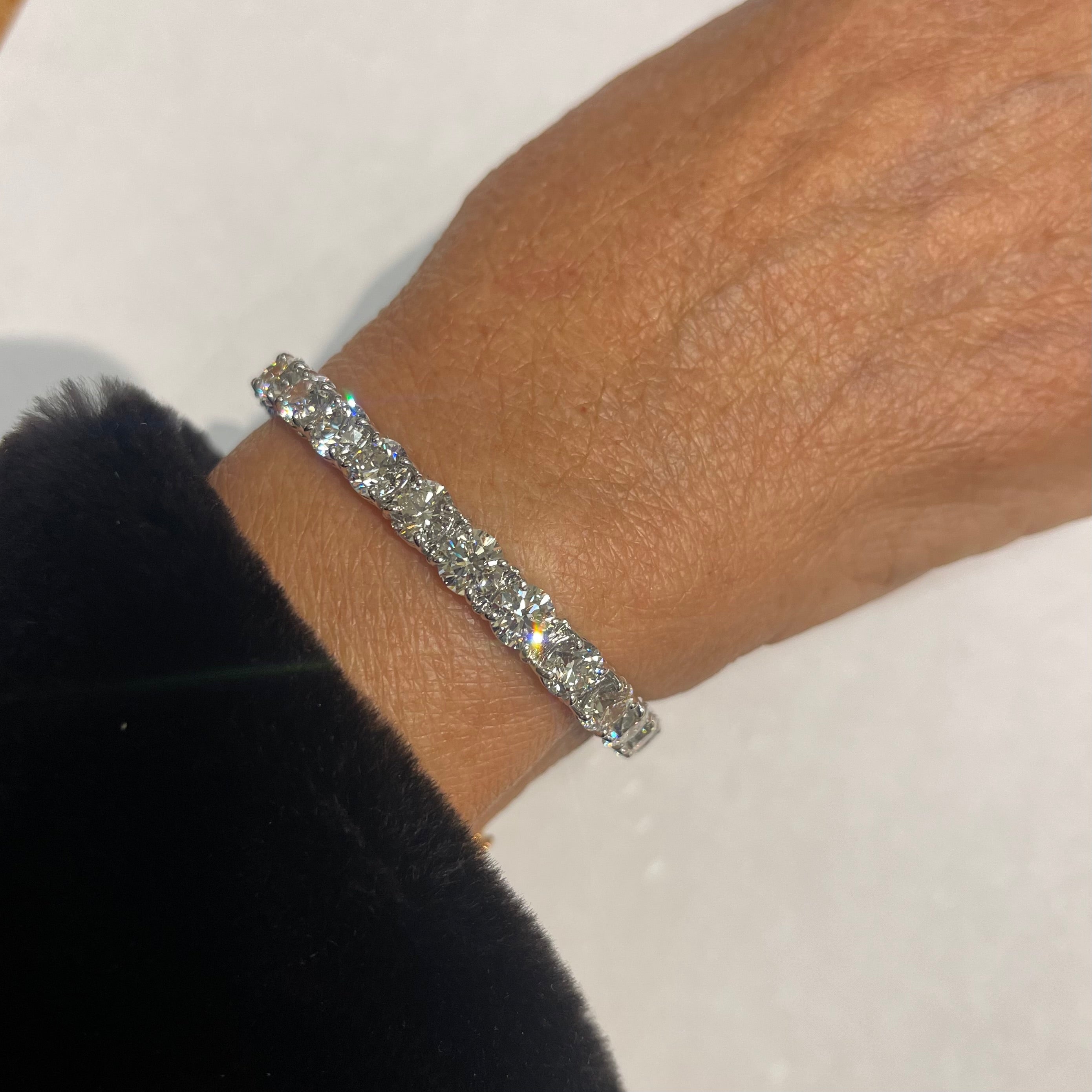 Diamond Platinum Tennis Bracelet