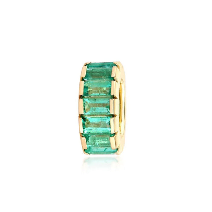 Emerald Baguette Spacer Bead