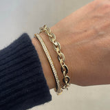 Mirror Rolo Flat Link Chain Bracelet