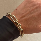 Large Multi-Link Chain Bracelet