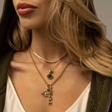 Square Emerald Spacer Bead