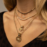 Gold Oval Link Chain Necklace