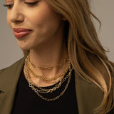 Gold Curb Link Necklace