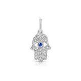 Pavé Diamond And Sapphire Hamsa Hand Charm