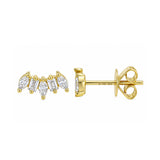 Diamond Baguette And Marquise Crawler Earring