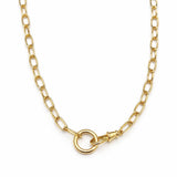 Medium Cushion Link With Connector Necklace