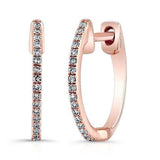 10mm Huggie Diamond Earring