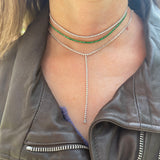 Emerald Bolo Choker Necklace