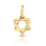 Gold Mini Star Of David Charm