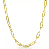 Medium 14K Gold Cushion Link Necklace