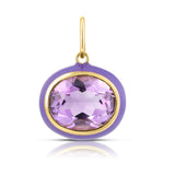 Enamel And Amethyst Charm