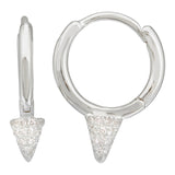 Gold And Diamond Spike Earring