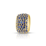 Blue Sapphire Jumbo Spacer Bead