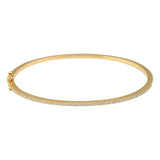 Diamond Prong Partial Bangle Bracelet