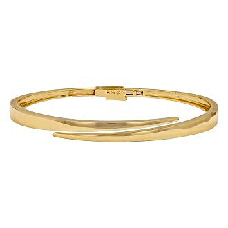 Gold Twist Cuff Bangle Bracelet