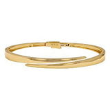 Gold Twist Cuff Bangle Bracelet