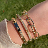 Squared-Off Chain Link Bracelet