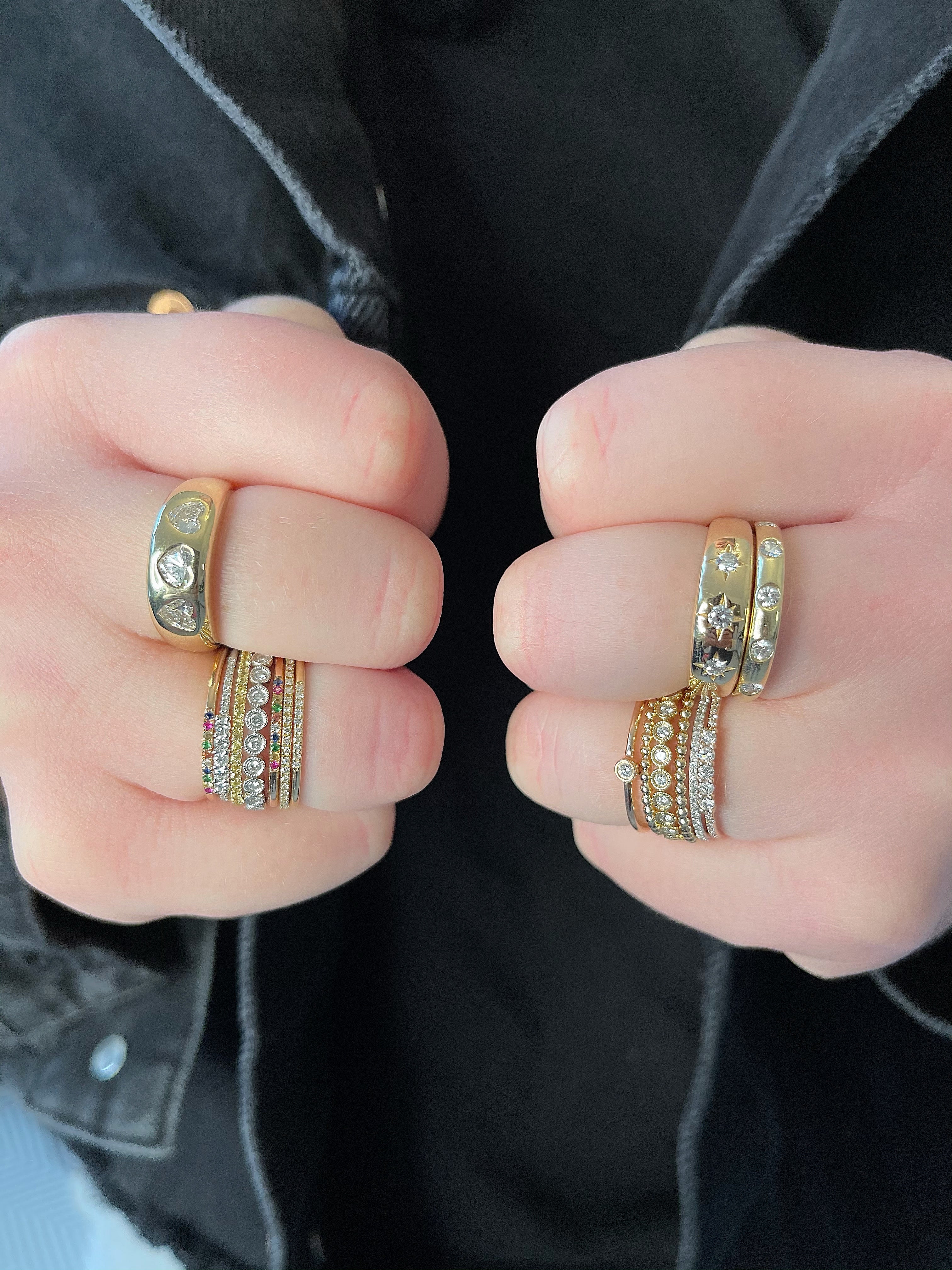 A Guide on How to Wear Multiple Rings - Astteria