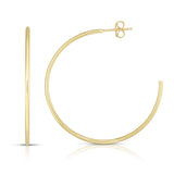 Thin Gold Hoop With a Post