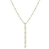Diamond By the yard Two Drop Lariat Necklace