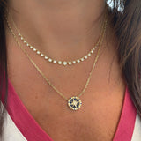 Diamond Bezel Necklace