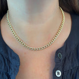 Gold Curb Link Necklace