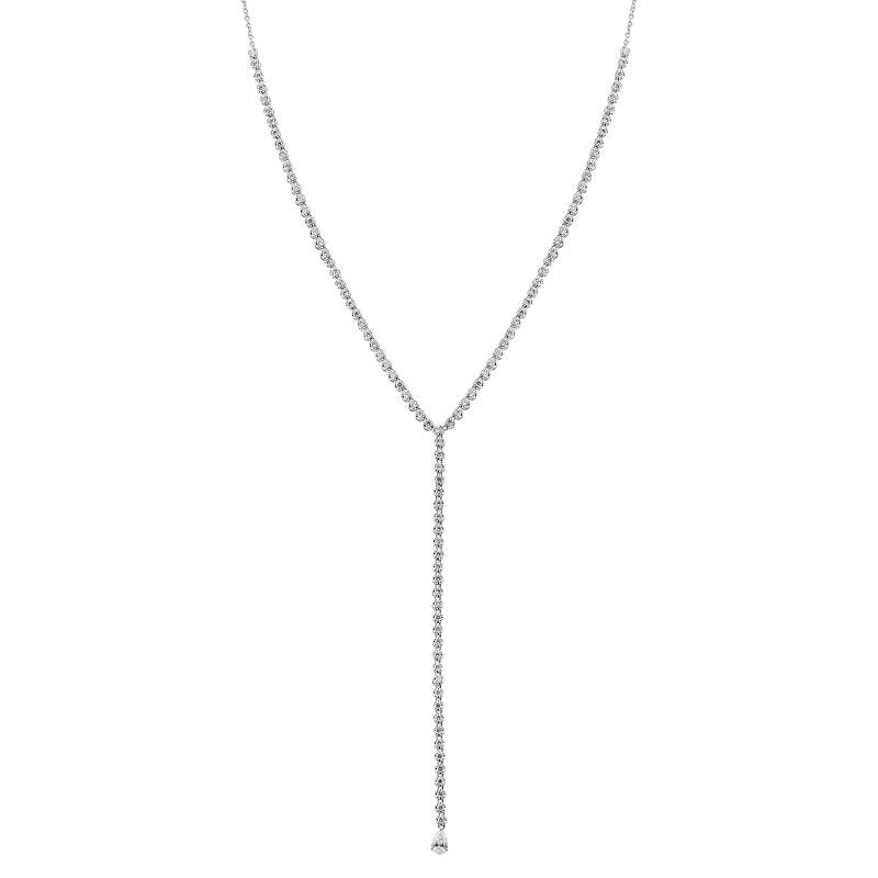 Diamond Tennis Lariat Necklace