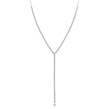 Diamond Tennis Lariat Necklace