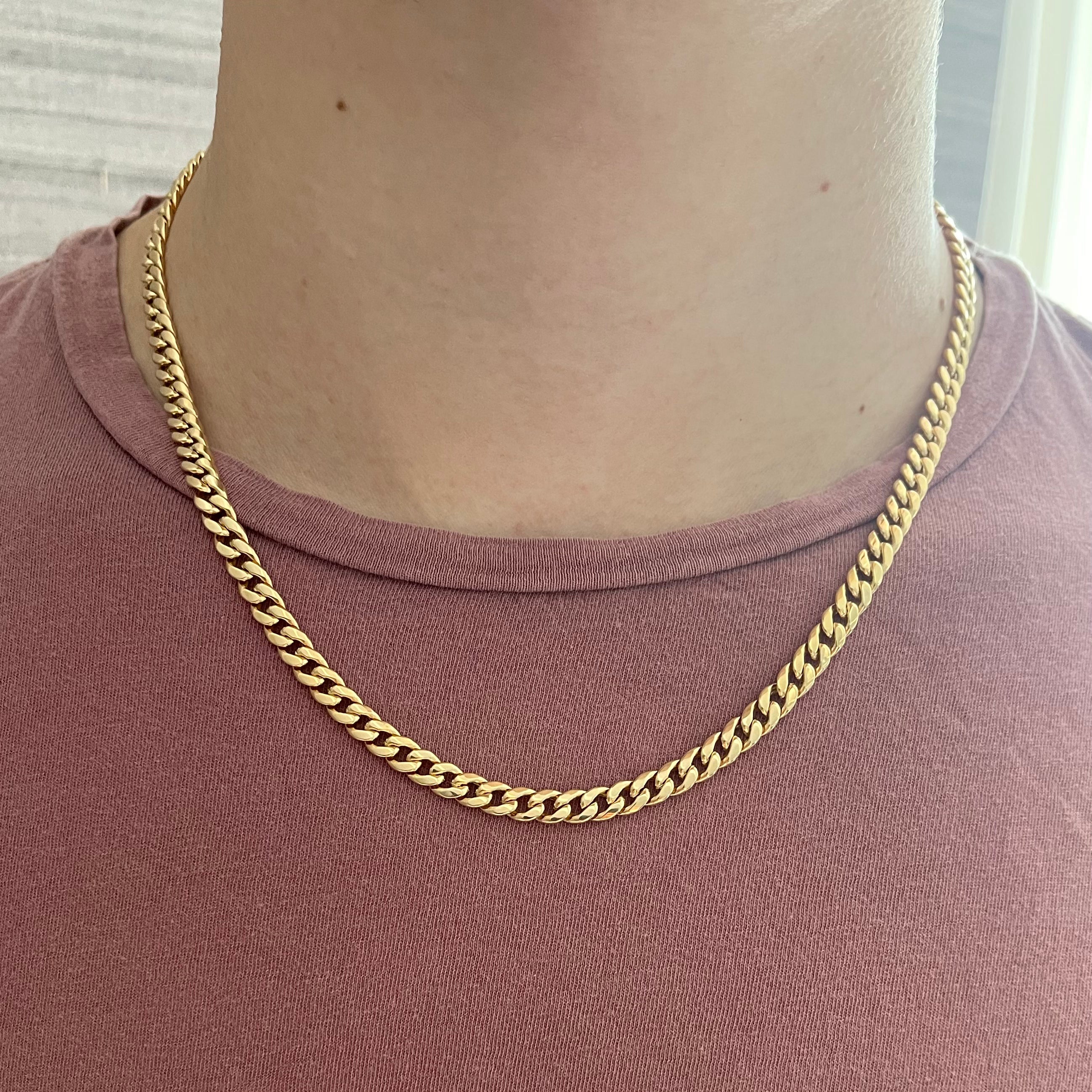Unisex Cuban Link Chain Necklace