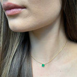 Gold Emerald Necklace