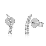 Diamond Mini Crawler Earrings