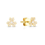 Three Leaf Clover Stud Earring