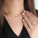 Diamond Triangle Necklace