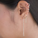 8mm Diamond Huggie Earring