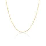 Mini 14k Gold Paper Clip Chain Necklace