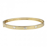 Diamond Baguette Bangle Bracelet