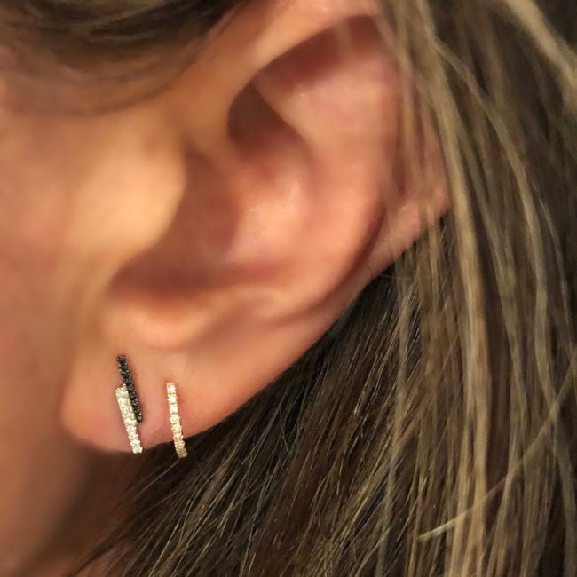 10mm Huggie Diamond Earring