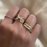 Equestrian Inspired Diamond And Gold Ring