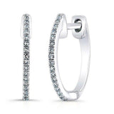 12mm Diamond Huggie Earring